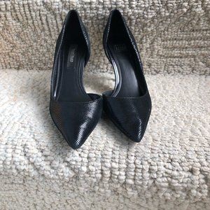 White House Black Market sexy D'Orsay black heels